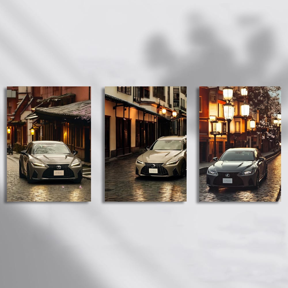 Lexus IS On The Streets Of Kyoto Set of 3