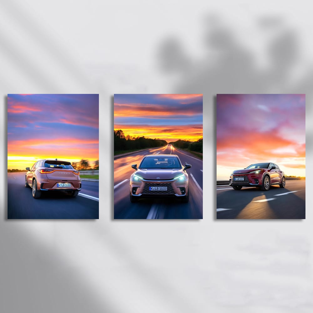 Lexus LBX At Sunset Set of 3