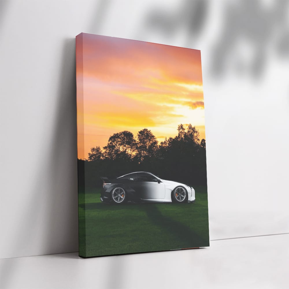 Sunset Over Lexus LC500 - Elegance and Performance