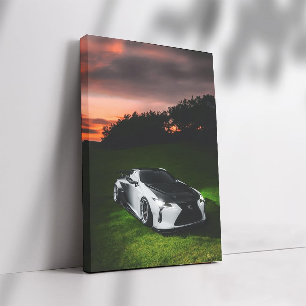 Sunset Beauty: Lexus LC500 - Elegance Meets Power