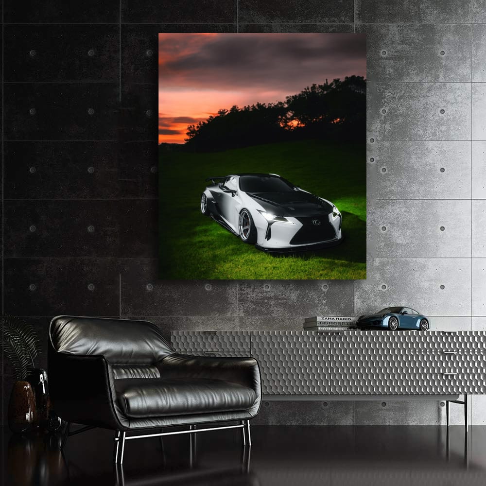 Sunset Beauty: Lexus LC500 - Elegance Meets Power
