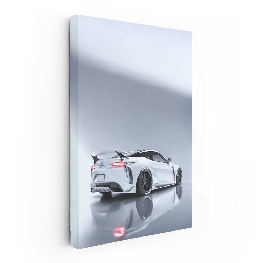 White Lexus LC500 Parked - Elegance and Power