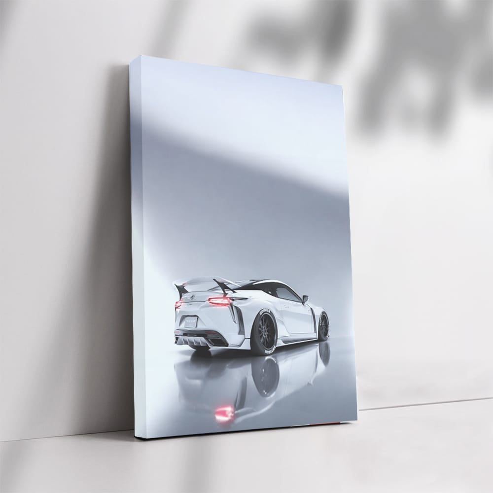 White Lexus LC500 Parked - Elegance and Power