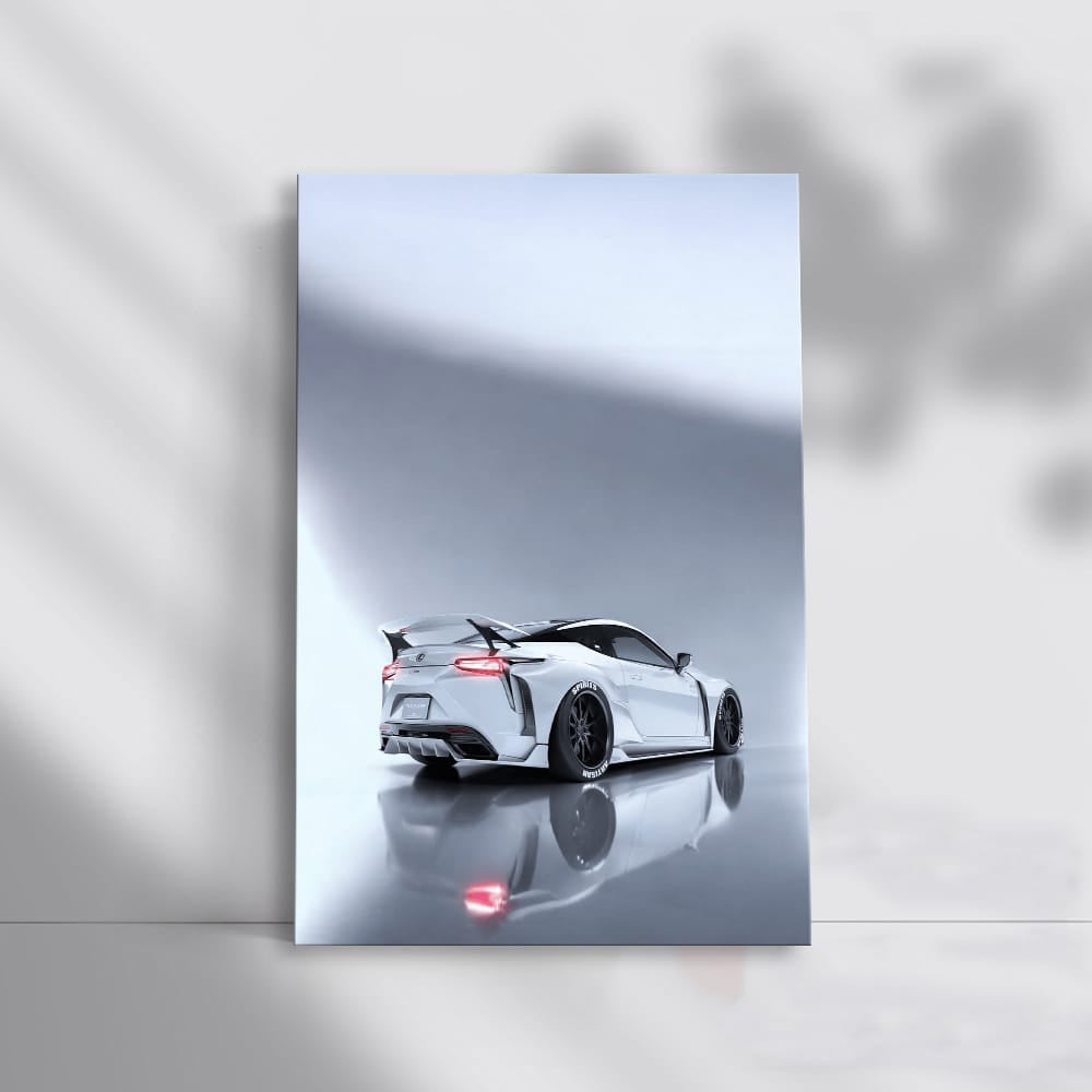 White Lexus LC500 Parked - Elegance and Power