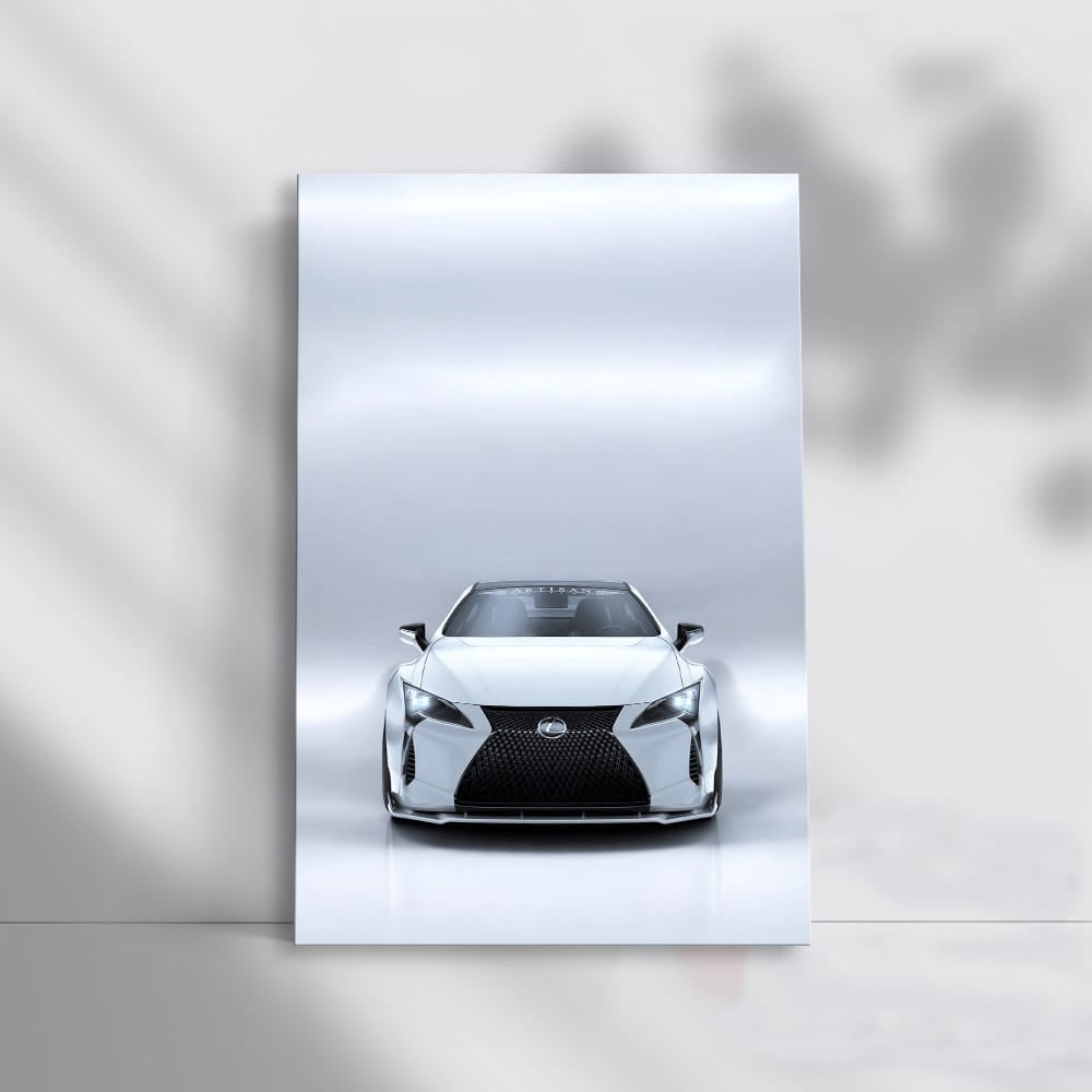White Lexus LC500 in Parking - Elegance Meets Power