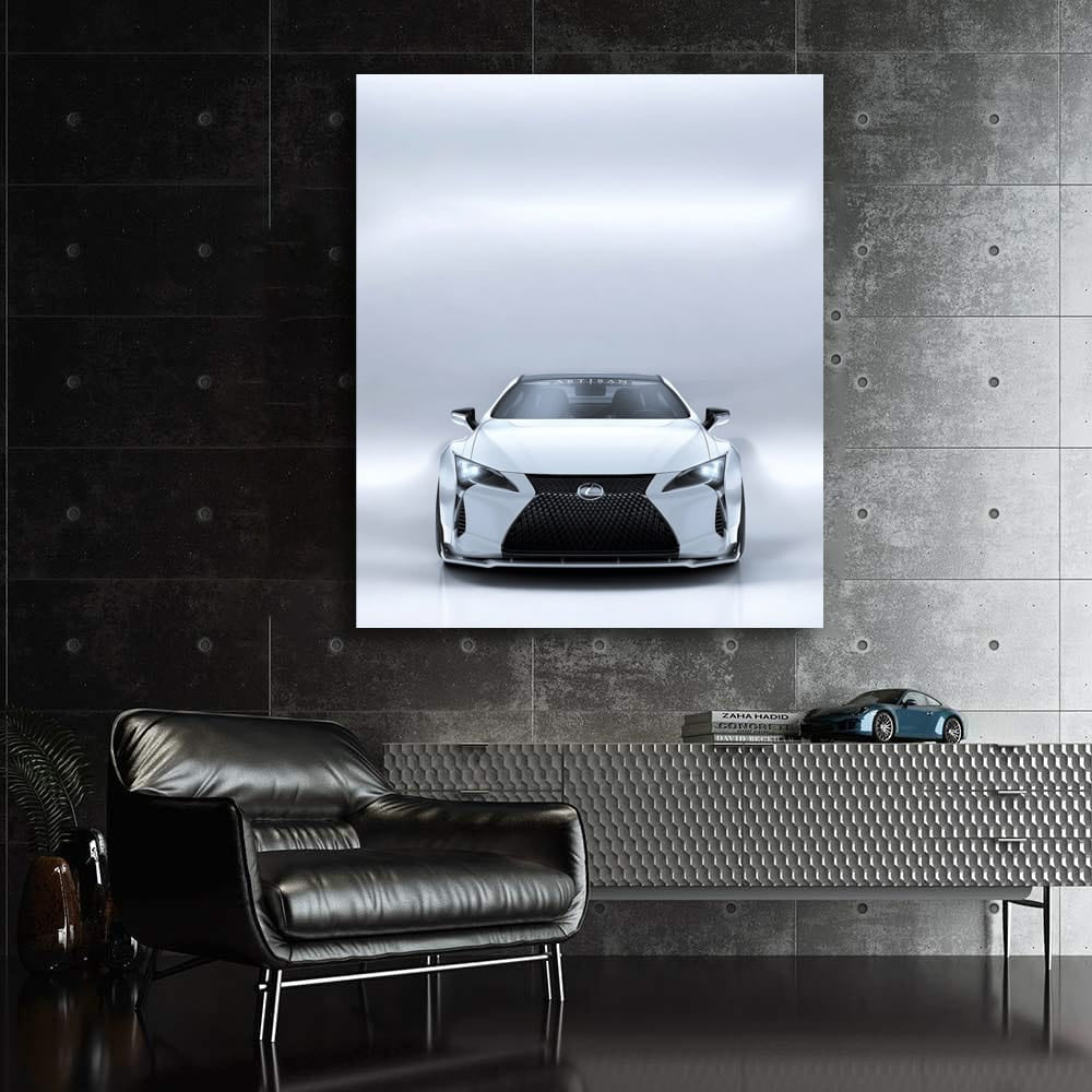 White Lexus LC500 in Parking - Elegance Meets Power