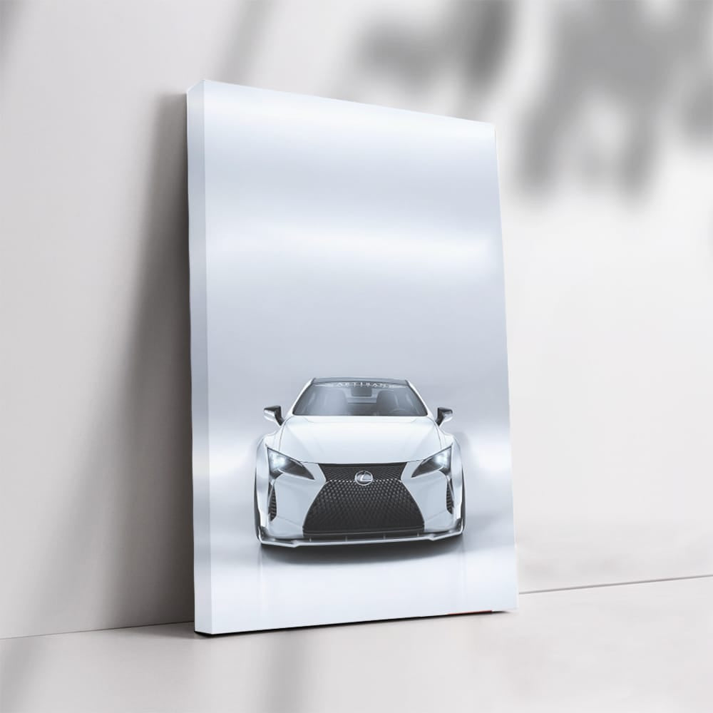 White Lexus LC500 in Parking - Elegance Meets Power