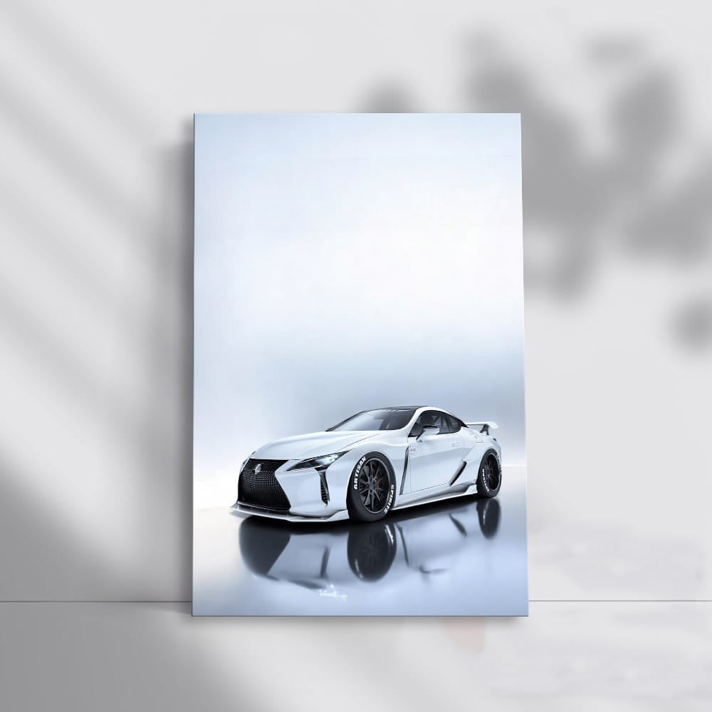 White Lexus LC500 Parked - Sleek Luxury Redefined