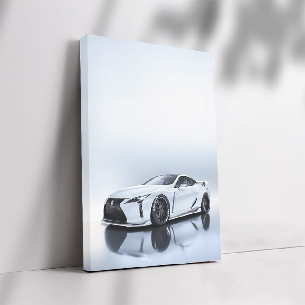 White Lexus LC500 Parked - Sleek Luxury Redefined
