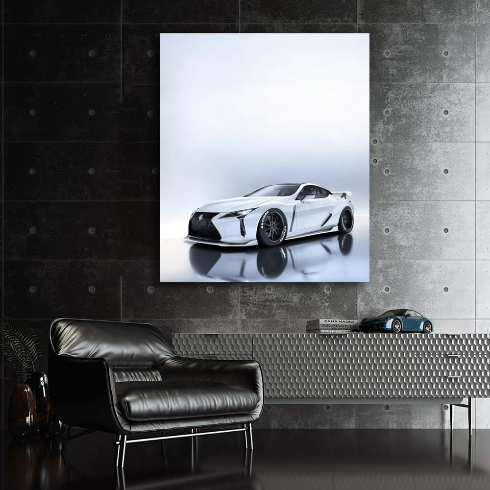White Lexus LC500 Parked - Sleek Luxury Redefined
