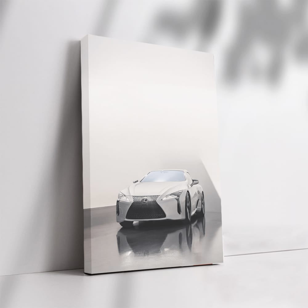 Lexus LC Elegance in Parking Lot - Sleek Luxury Icon