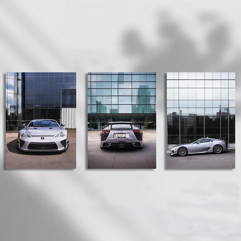 Lexus LFA Glass Building Set of 3