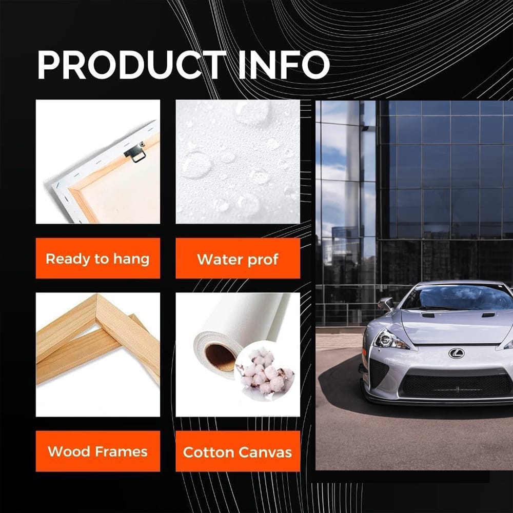 Sleek Lexus LFA in Glass Building - Symbol of Luxury