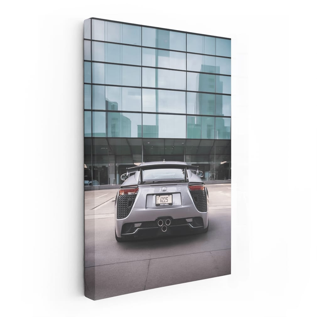 Lexus LFA glass building - 2