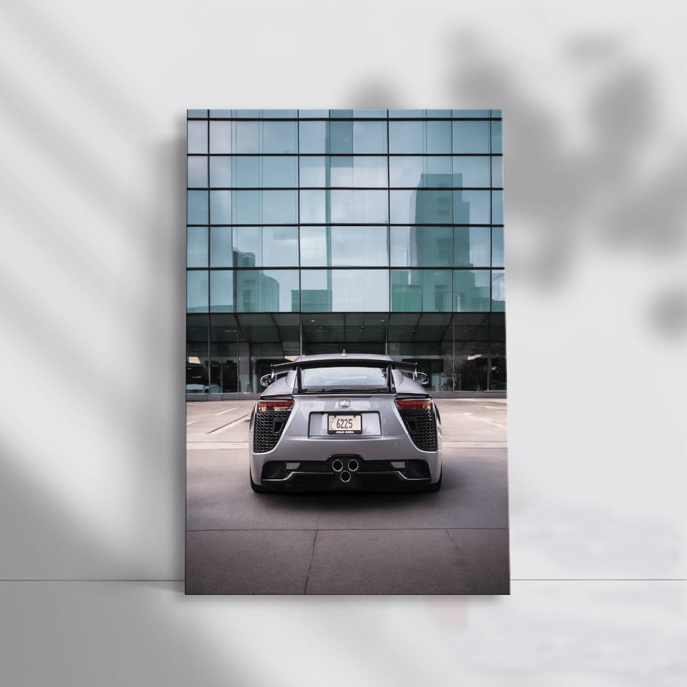 Lexus LFA in Glass Building - Speed and Elegance Captured