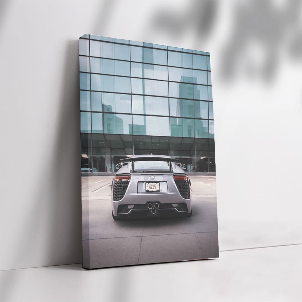Lexus LFA in Glass Building - Speed and Elegance Captured