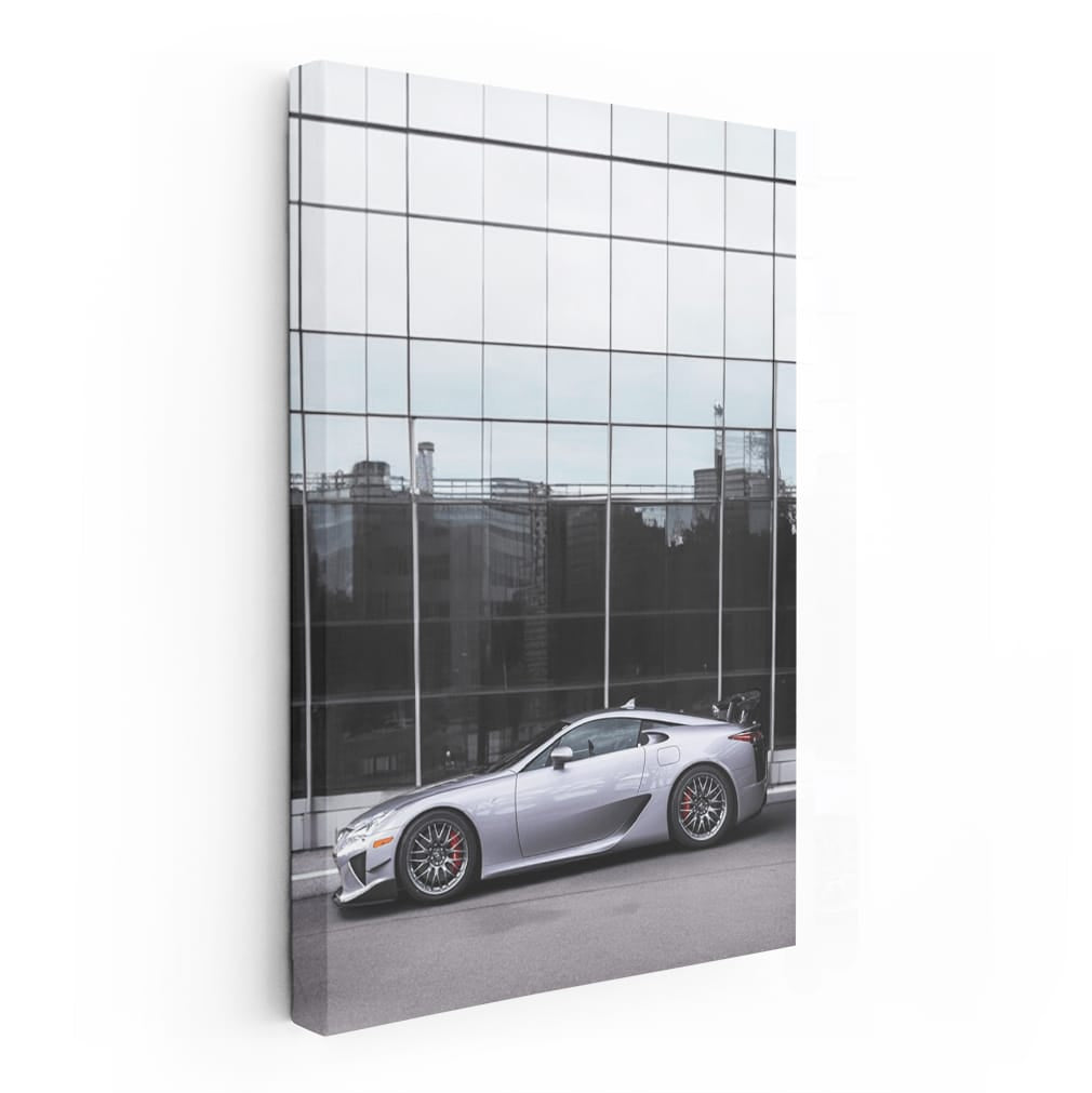 Lexus LFA glass building - 3