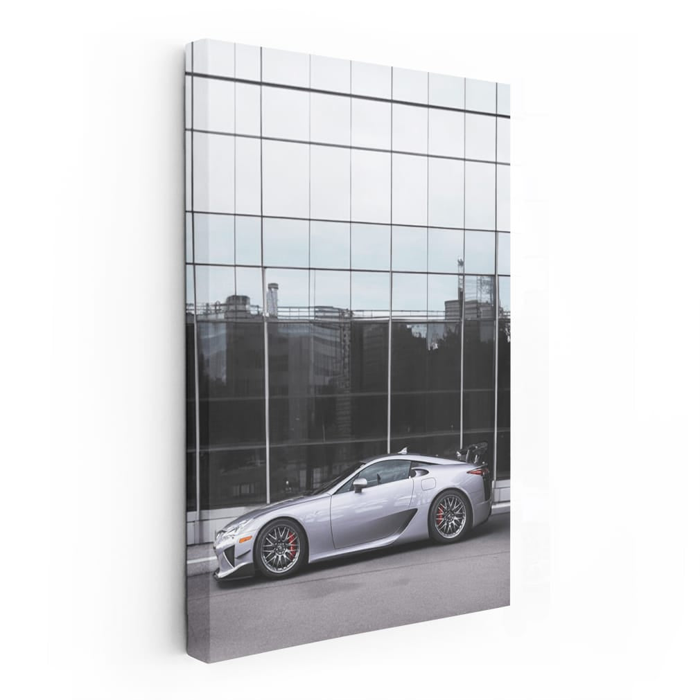 Lexus LFA in Glass Building - Symphony of Speed and Style