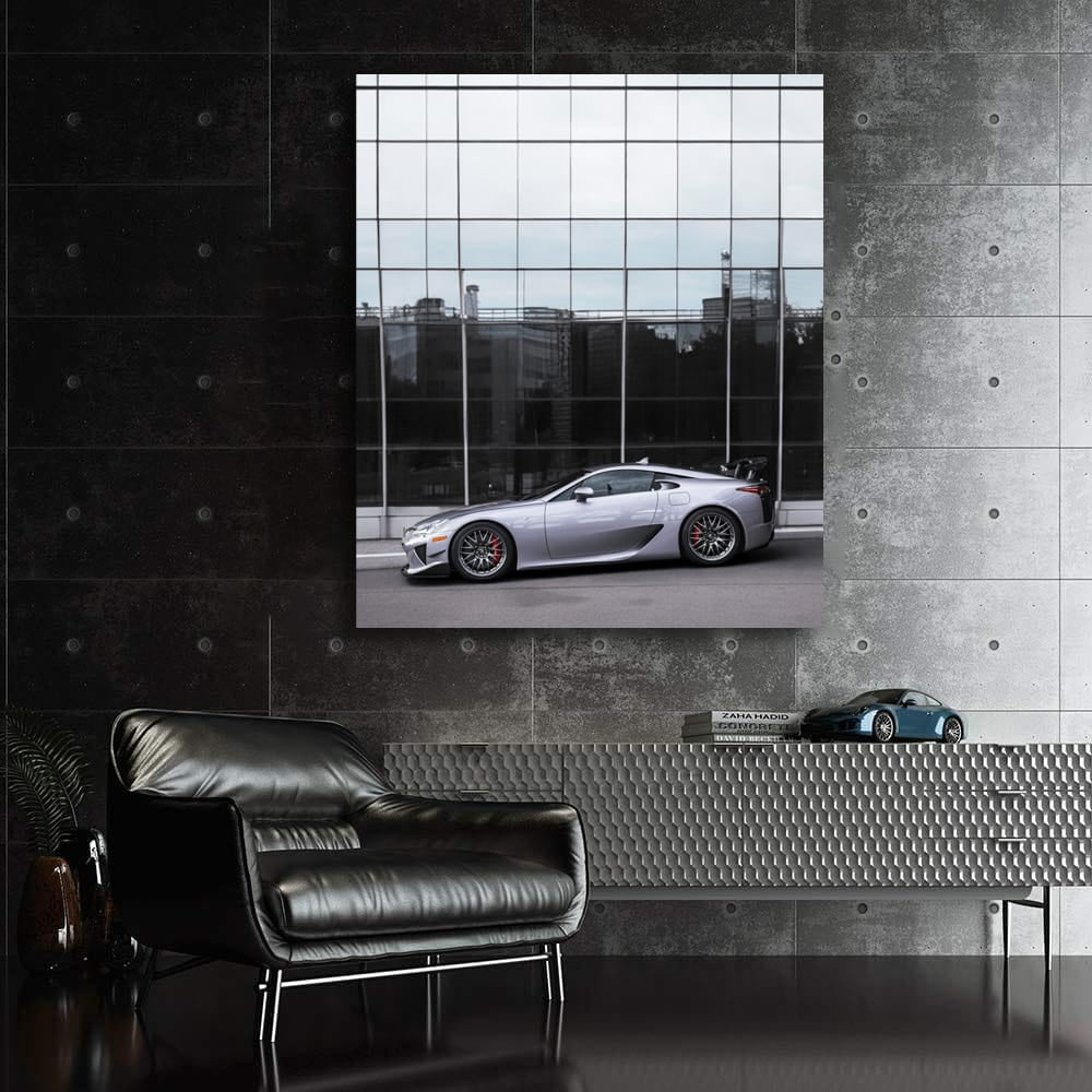 Lexus LFA in Glass Building - Symphony of Speed and Style