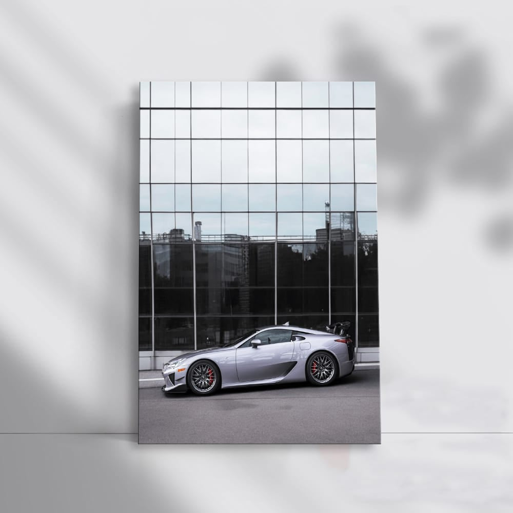 Lexus LFA in Glass Building - Symphony of Speed and Style