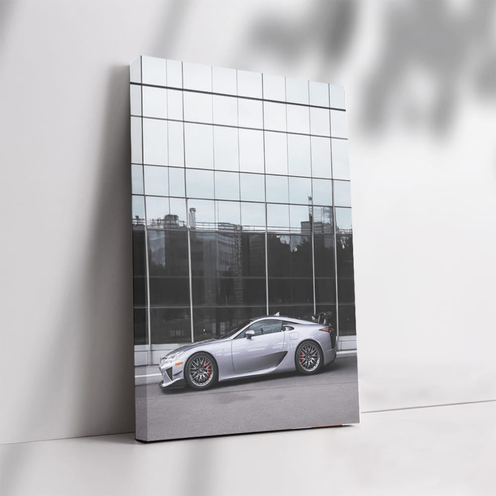 Lexus LFA in Glass Building - Symphony of Speed and Style