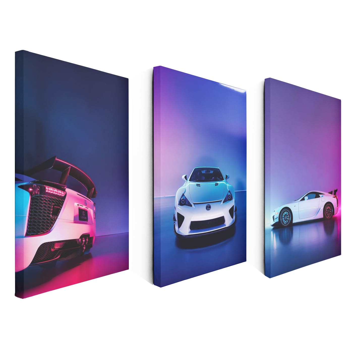 Lexus LFA In Neon Set of 3