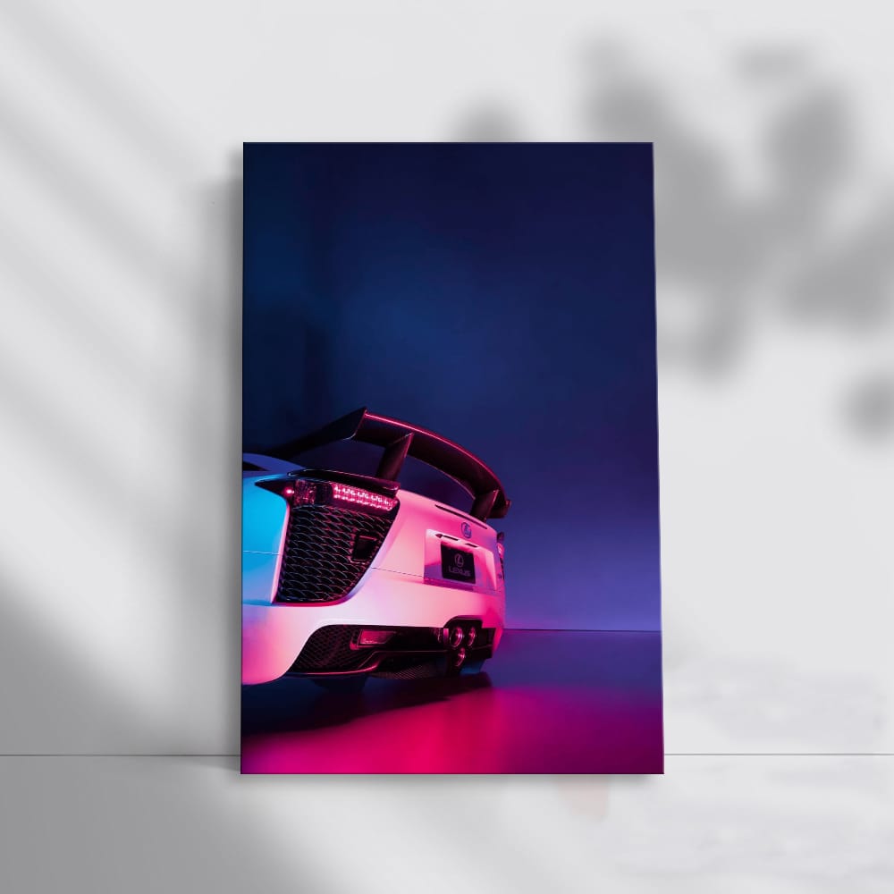 Neon Lexus LFA - Captivating Speed and Power