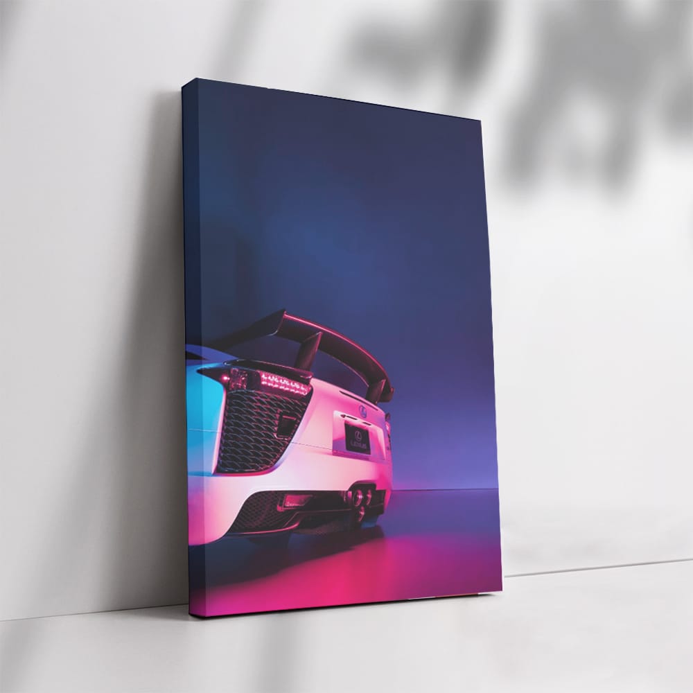 Neon Lexus LFA - Captivating Speed and Power