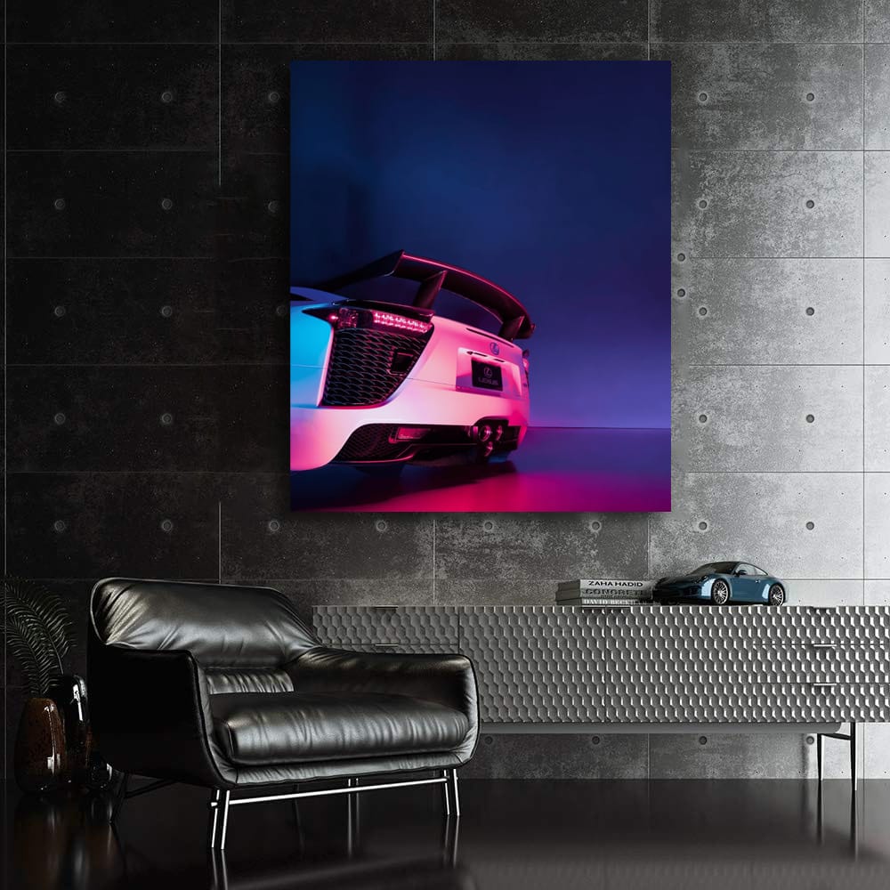Neon Lexus LFA - Captivating Speed and Power