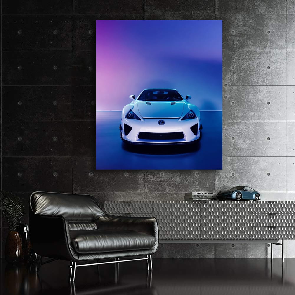 Neon Lexus LFA - Futuristic Speed Demon