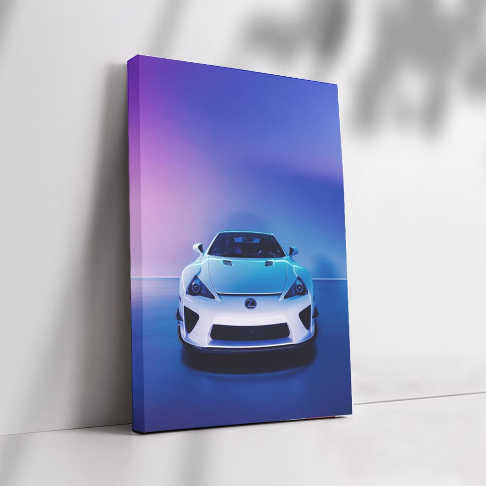 Neon Lexus LFA - Futuristic Speed Demon