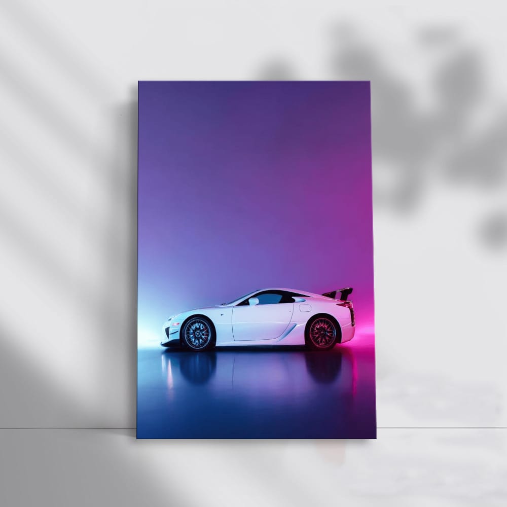 Neon-Hued Lexus LFA - Electrifying Speed and Style
