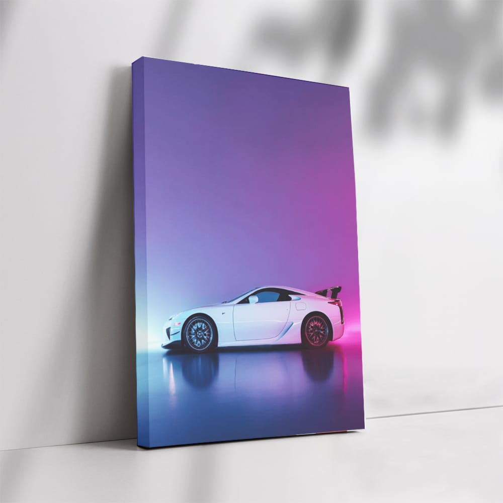 Neon-Hued Lexus LFA - Electrifying Speed and Style