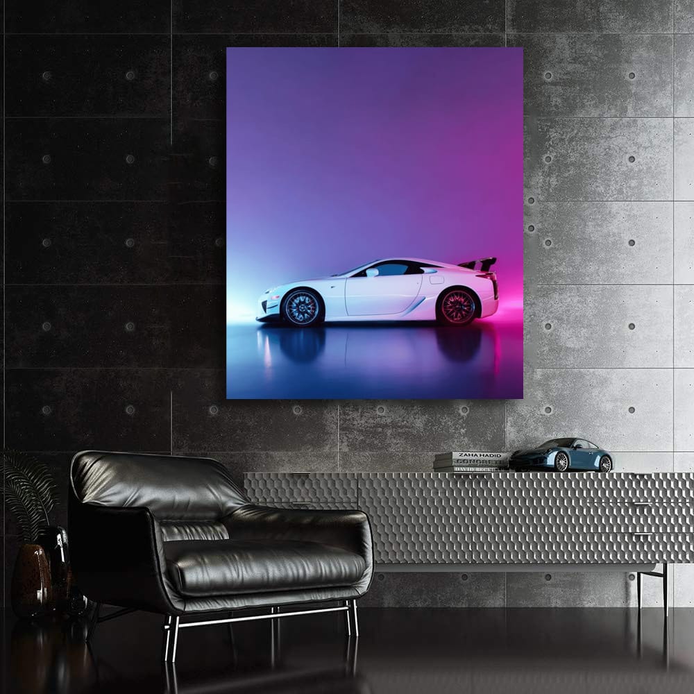Neon-Hued Lexus LFA - Electrifying Speed and Style