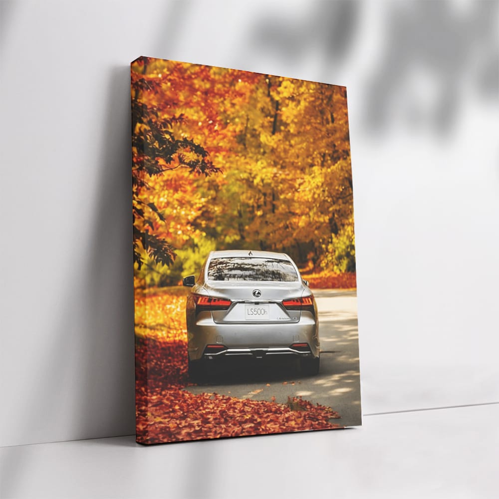 Lexus LS 500h in Autumn Forest - Elegance in Motion