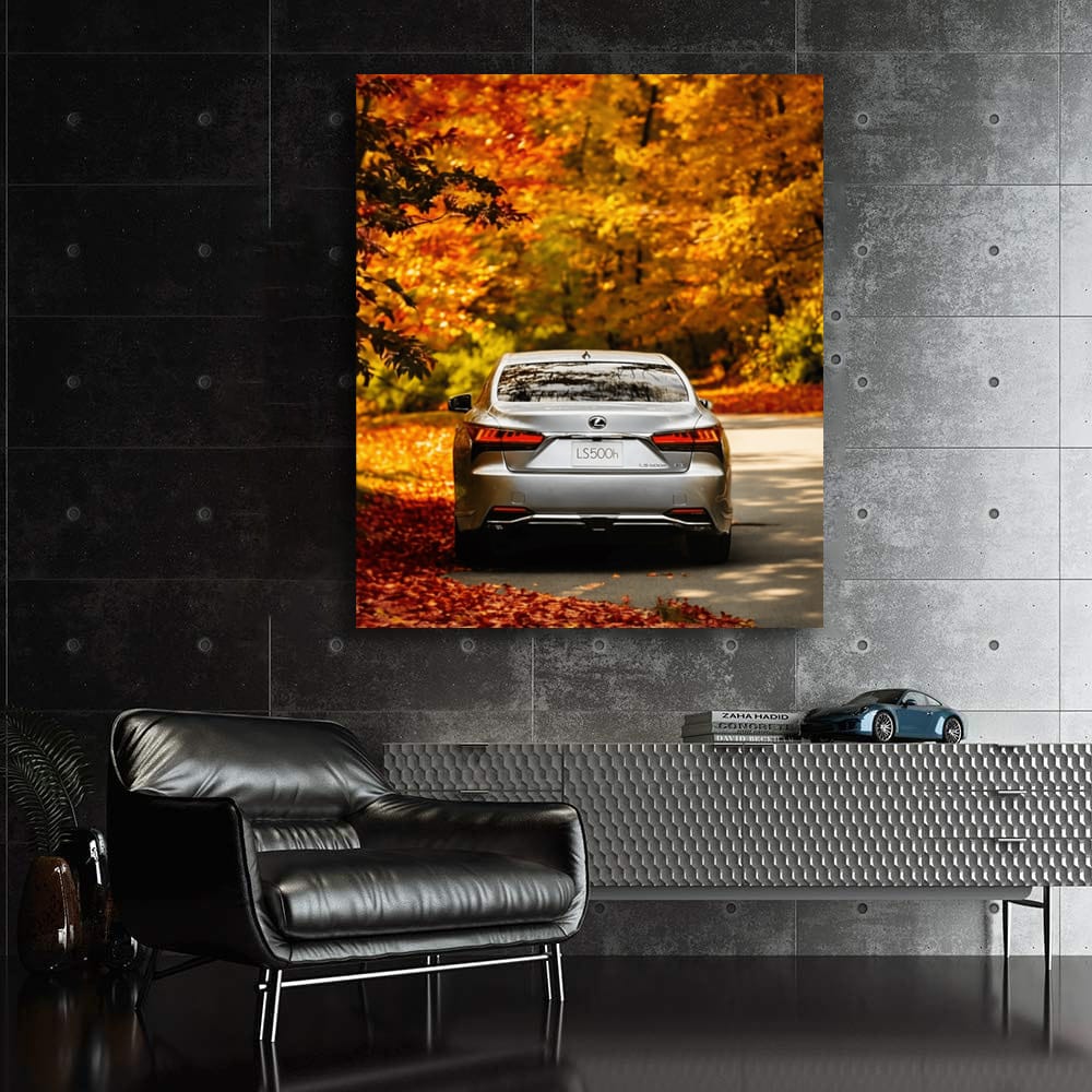 Lexus LS 500h in Autumn Forest - Elegance in Motion