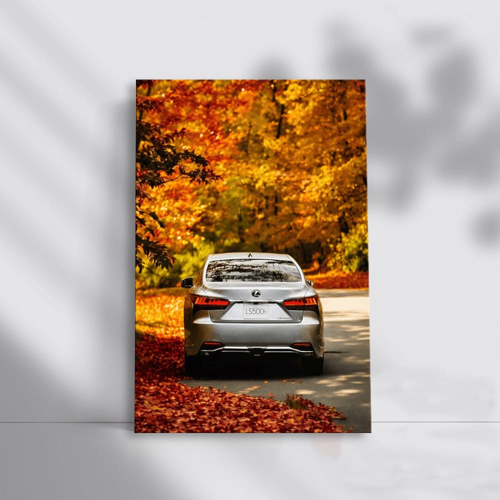 Lexus LS 500h in Autumn Forest - Elegance in Motion