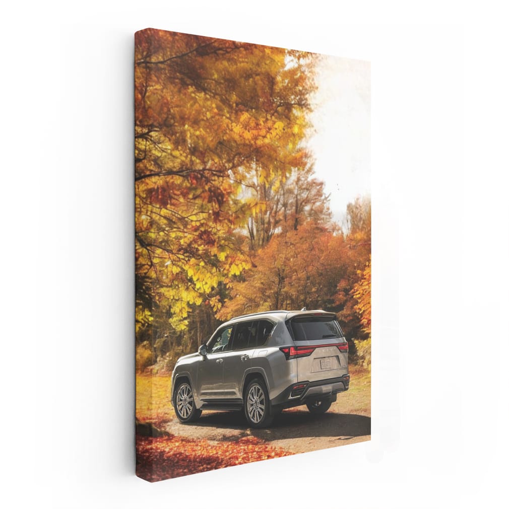 Lexus LS 500h in Autumn Woods - Luxury Meets Elegance
