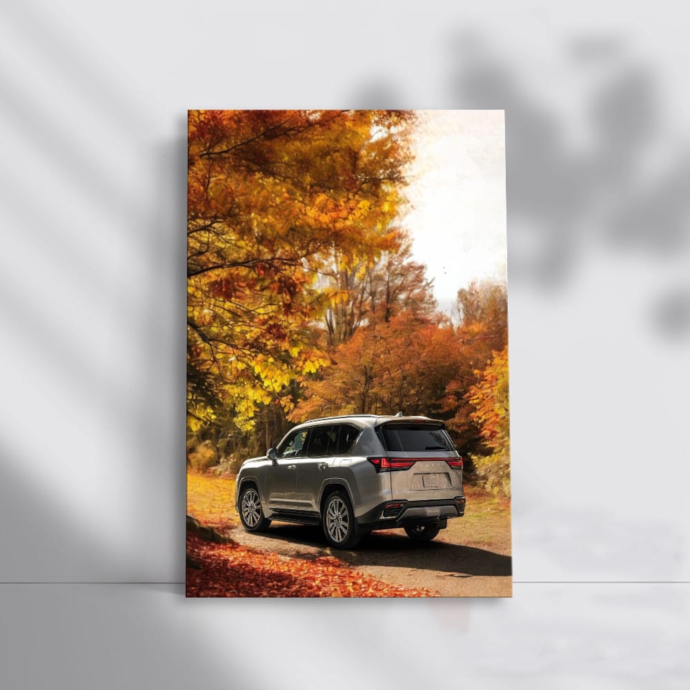 Lexus LS 500h in Autumn Woods - Luxury Meets Elegance