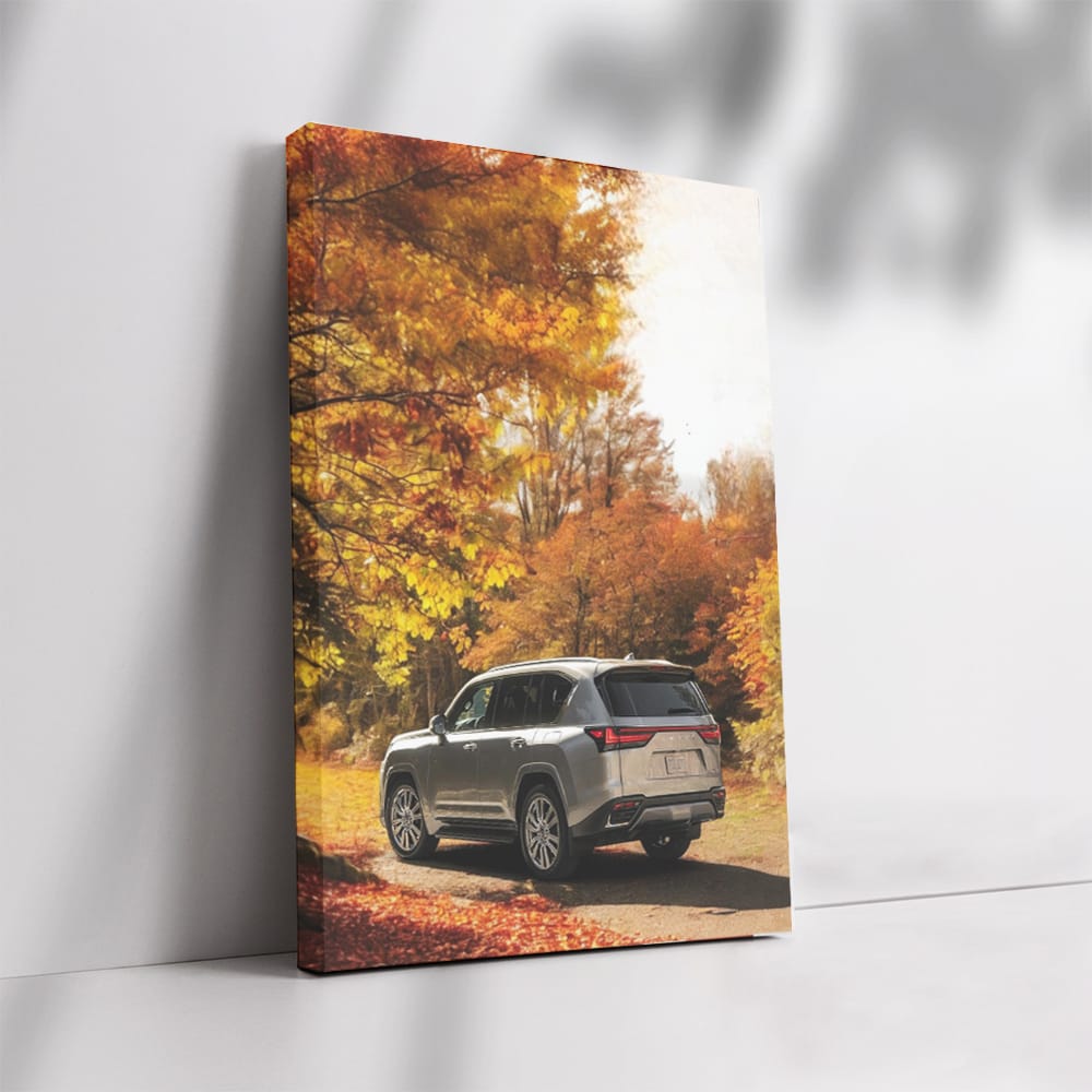 Lexus LS 500h in Autumn Woods - Luxury Meets Elegance