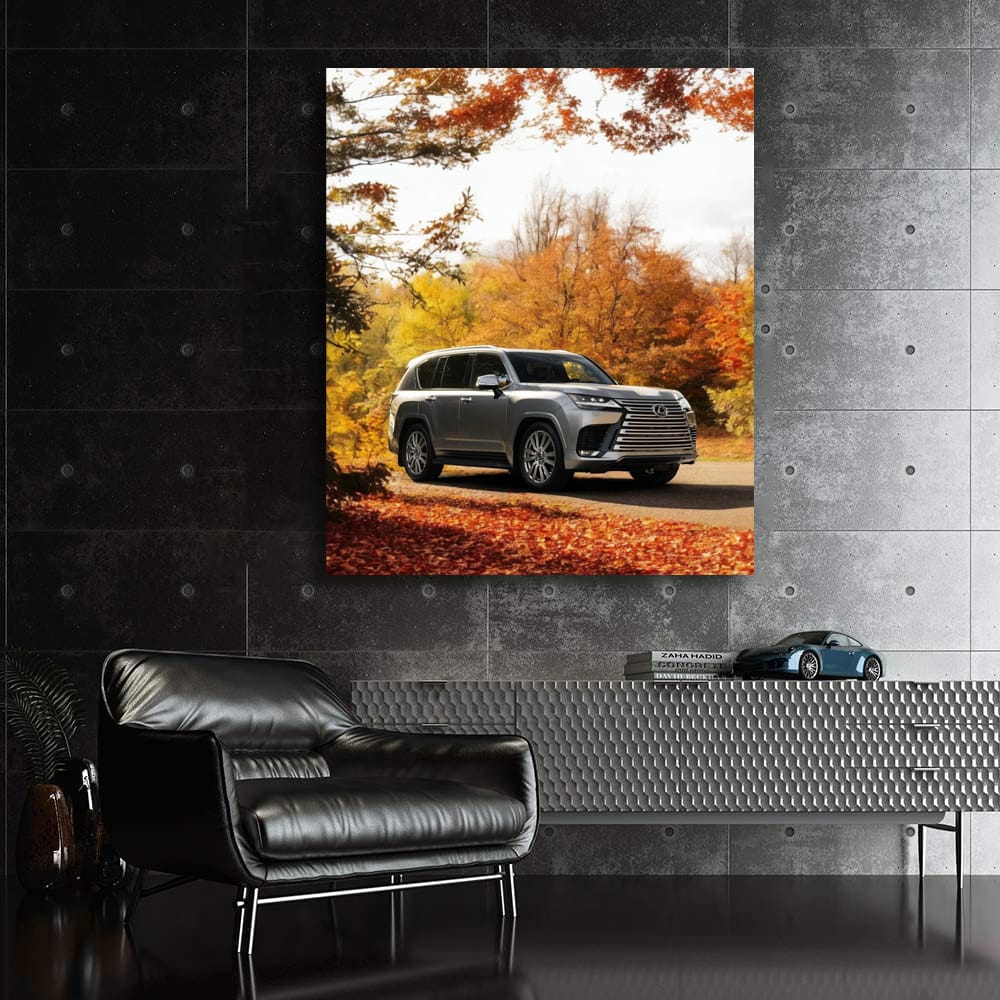 Lexus LS 500h in Autumn Woods - Elegance Meets Performance