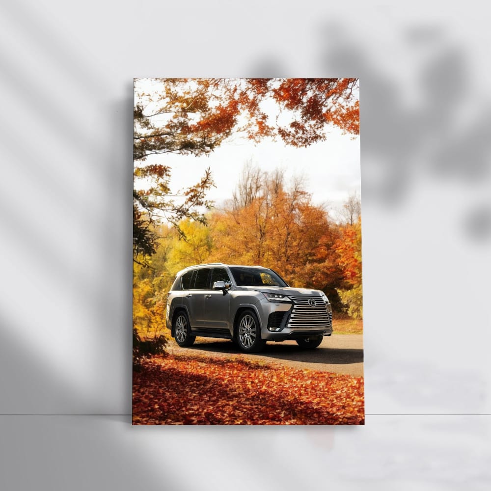 Lexus LS 500h in Autumn Woods - Elegance Meets Performance