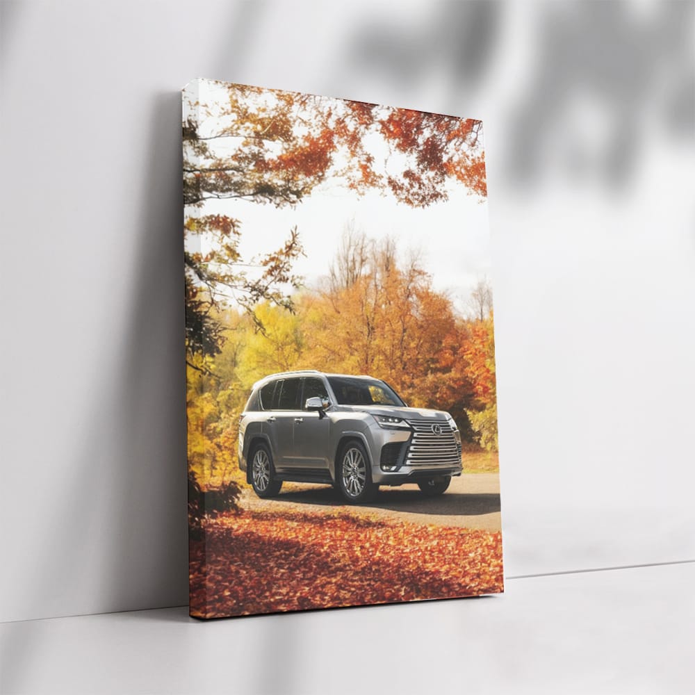 Lexus LS 500h in Autumn Woods - Elegance Meets Performance
