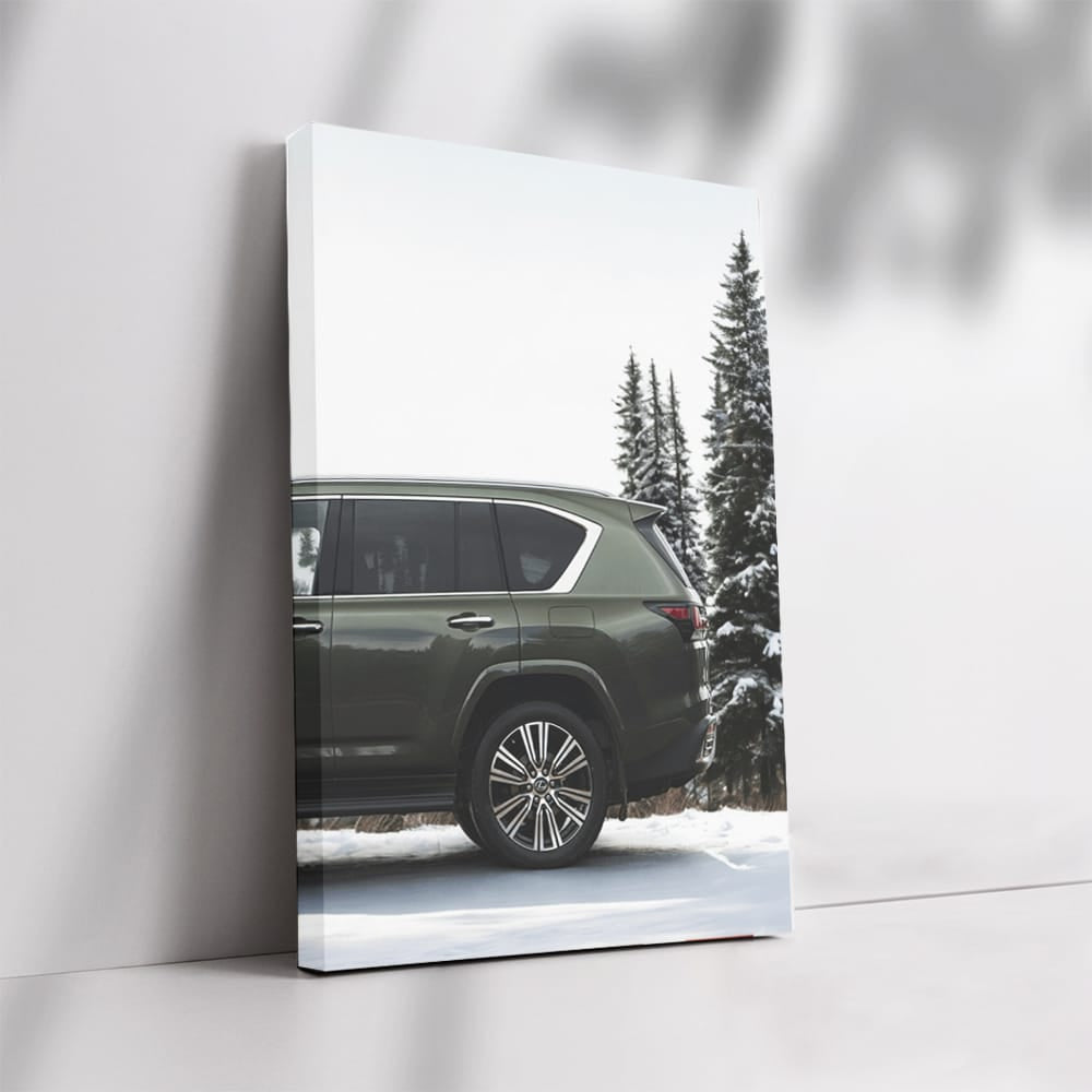 Lexus LX 600 Navigates Snowy Forest - Power Meets Elegance