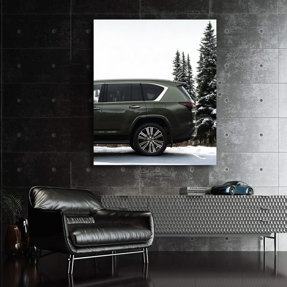 Lexus LX 600 Navigates Snowy Forest - Power Meets Elegance