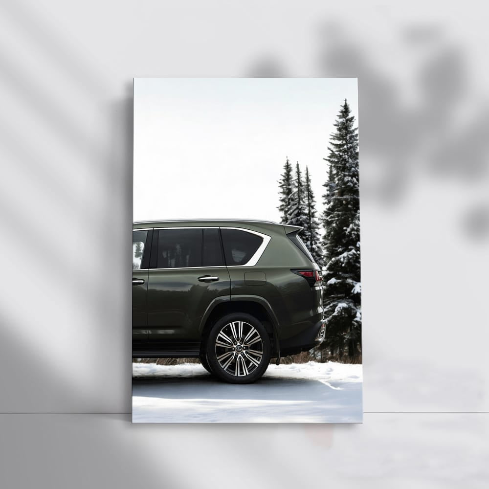 Lexus LX 600 Navigates Snowy Forest - Power Meets Elegance