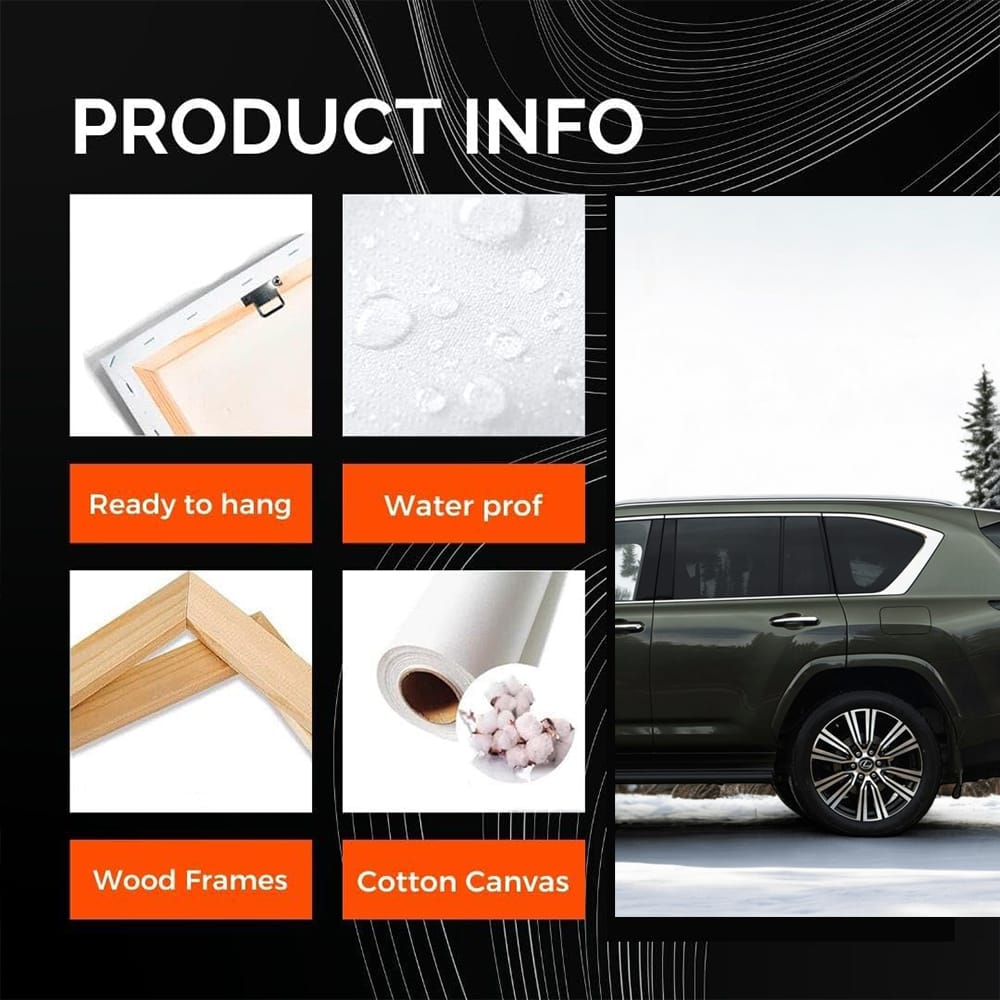 Lexus LX 600 Navigates Snowy Forest - Power Meets Elegance