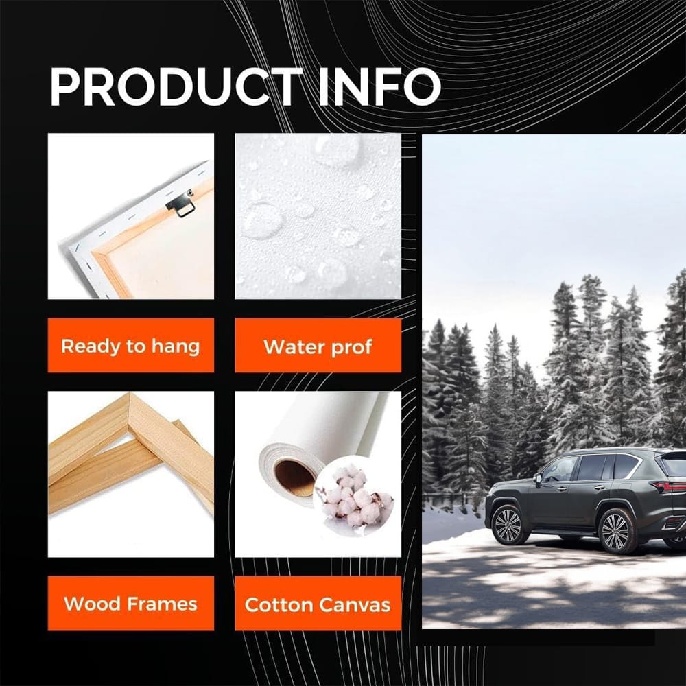 Lexus LX 600 Navigates Snowy Forest - Rugged Elegance