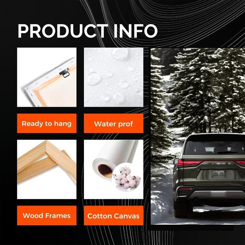 Lexus LX 600 Navigates Snowy Forest - Rugged Elegance