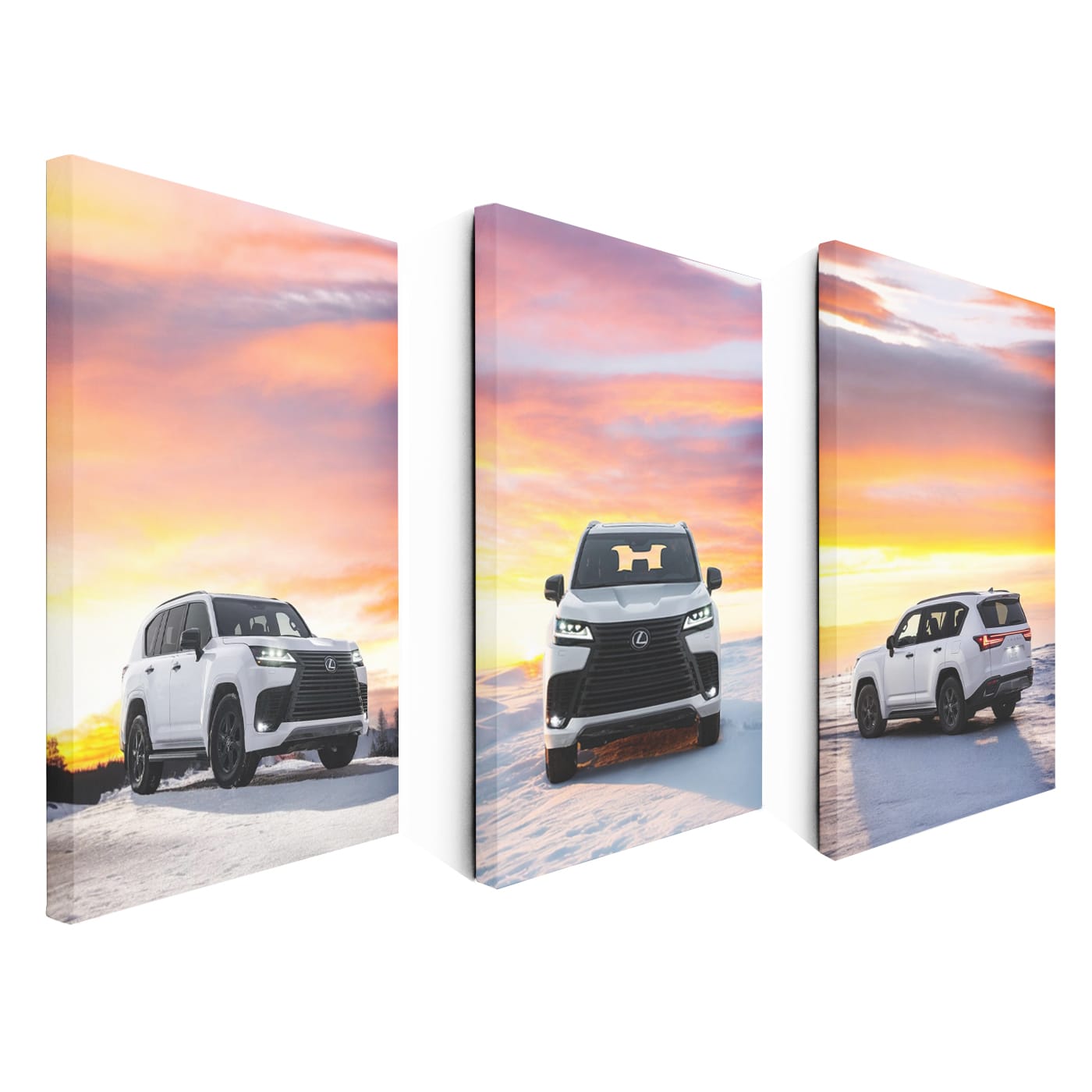 Lexus LX At Sunset Set of 3